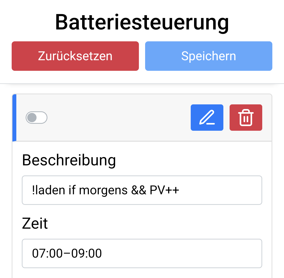 Deaktivierte Regel als aktiv angezeigt